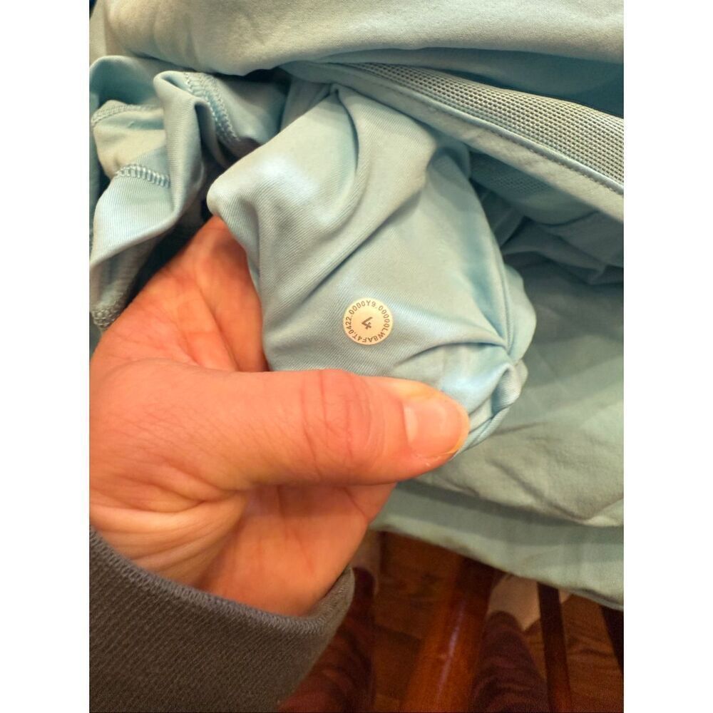 Lululemon Blue Active Hotty Hot HR Skirt Long Athletic Skort Size 4 - Picture 5 of 6